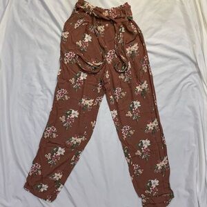 American Eagle floral soft pants